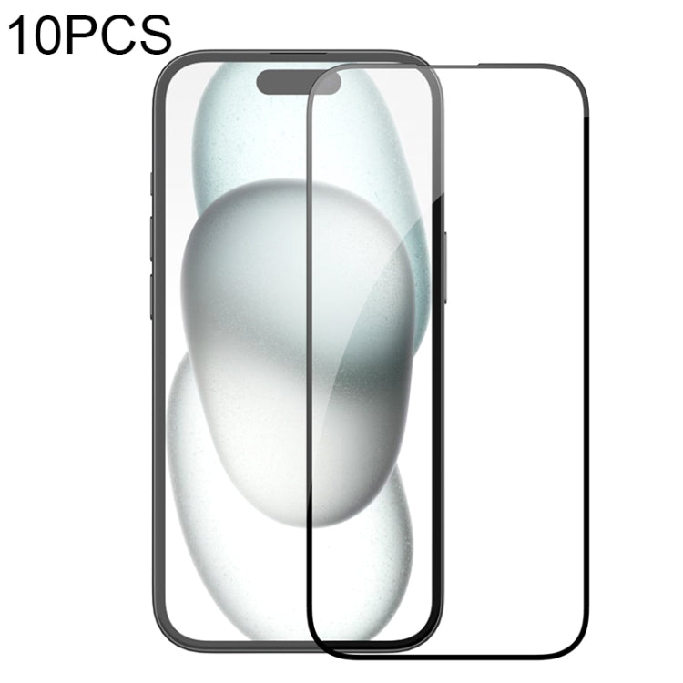 10pcs NILLKIN Chang Series Tempered Glass Protective Film, For iPhone 15 Pro Max, For iPhone 15 Plus, For iPhone 15