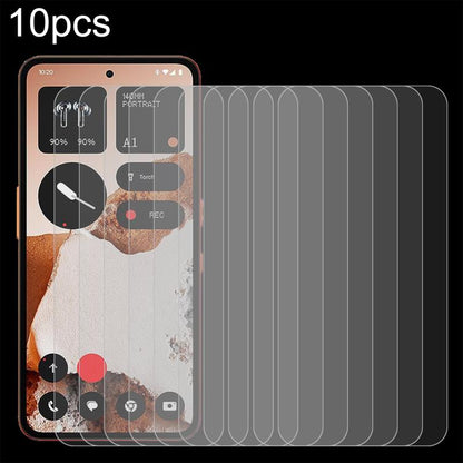 10pcs 0.26mm 9H 2.5D Tempered Glass Film, For Nothing Phone 4a Pro, For Nothing Phone 4a, For Nothing Phone 3, For Nothing CMF Phone 2 Pro, For Nothing Phone 3a, For Nothing Phone 3a Pro, For Nothing Phone 2a Plus, For Nothing CMF Phone 1              ...
