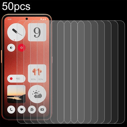 50pcs 0.26mm 9H 2.5D Tempered Glass Film, For Nothing Phone 4a Pro, For Nothing Phone 4a, For Nothing Phone 3, For Nothing CMF Phone 2 Pro, For Nothing Phone 3a, For Nothing Phone 3a Pro, For Nothing Phone 2a Plus, For Nothing CMF Phone 1              ...