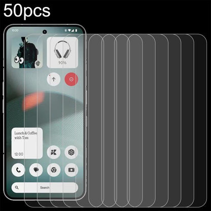 50pcs 0.26mm 9H 2.5D Tempered Glass Film, For Nothing Phone 4a Pro, For Nothing Phone 4a, For Nothing Phone 3, For Nothing CMF Phone 2 Pro, For Nothing Phone 3a, For Nothing Phone 3a Pro, For Nothing Phone 2a Plus, For Nothing CMF Phone 1              ...