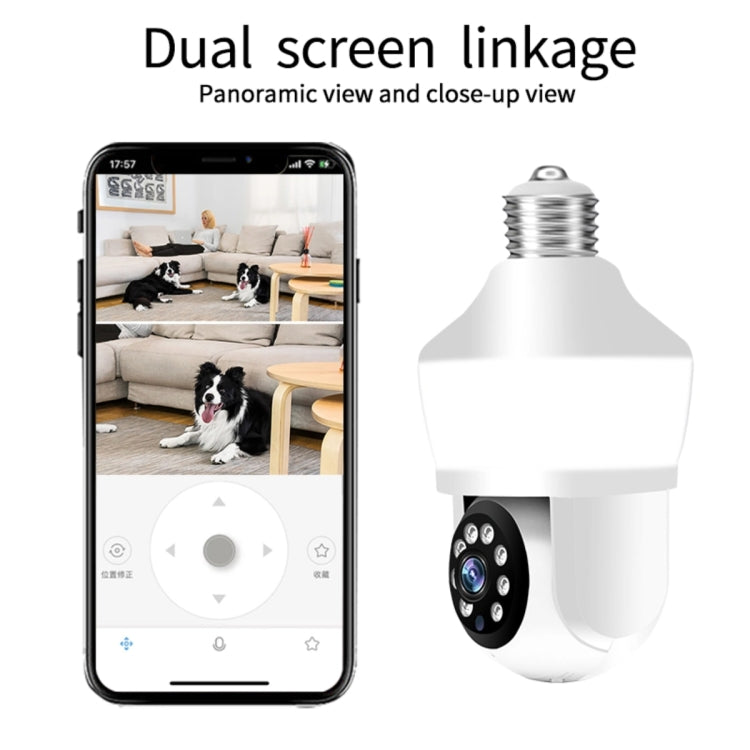 DP43 Bulb-type Motion Tracking Night Vision Smart Camera Supports Voice Intercom, DP43