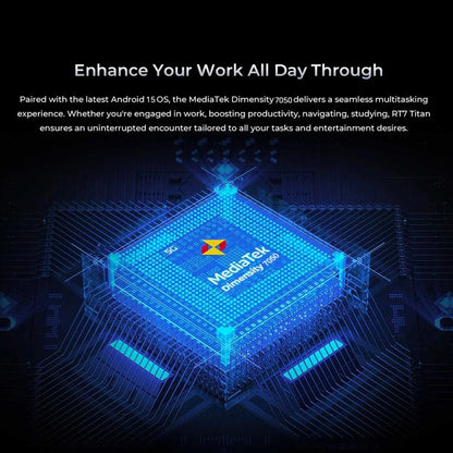 OUKITEL RT7 TITAN 5G Network IP68/IP69K Rugged Tablet, 10.1 inch Android 15 MediaTek Dimensity 7050 Octa Core Support Dual SIM, EU Plug, RT7 5G 12GB+512GB