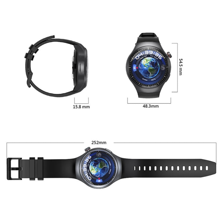 UNIWA DM80 1.43 inch IP67 Waterproof Android 8.1 Smart Watch Support 4G Network / WiFi / GPS / NFC