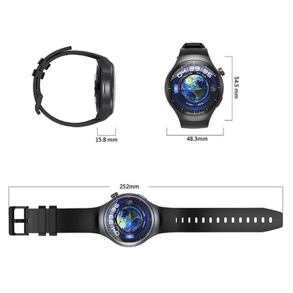 UNIWA DM80 1.43 inch IP67 Waterproof Android 8.1 Smart Watch Support 4G Network / WiFi / GPS / NFC