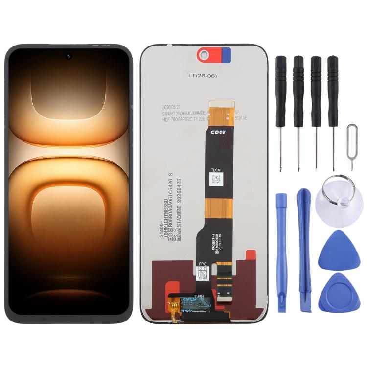 OEM-LCD-Bildschirm mit Digitizer-Komplettmontage, für Infinix GT 30 5G X6876, für Infinix Hot 60 5G X6726, für Infinix Hot 60 Pro 4G X6885, für Infinix Smart 10 Plus 4G X6725B, für Infinix Smart 10 4G X6725, für Infinix GT 30 Pro 5G X6873