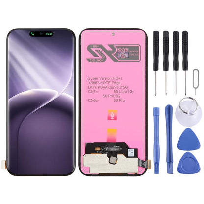 Écran LCD OEM avec numériseur complet, pour Tecno Pova 7 LJ7, pour Tecno Pop 10, pour Tecno Spark 40 Pro 4G KM6, pour Tecno Spark 40 4G KM5, pour Tecno Pova 7 Ultra 5G LJ9, pour Tecno Spark Go 2, pour Tecno Camon 40 Premier 5G CM8