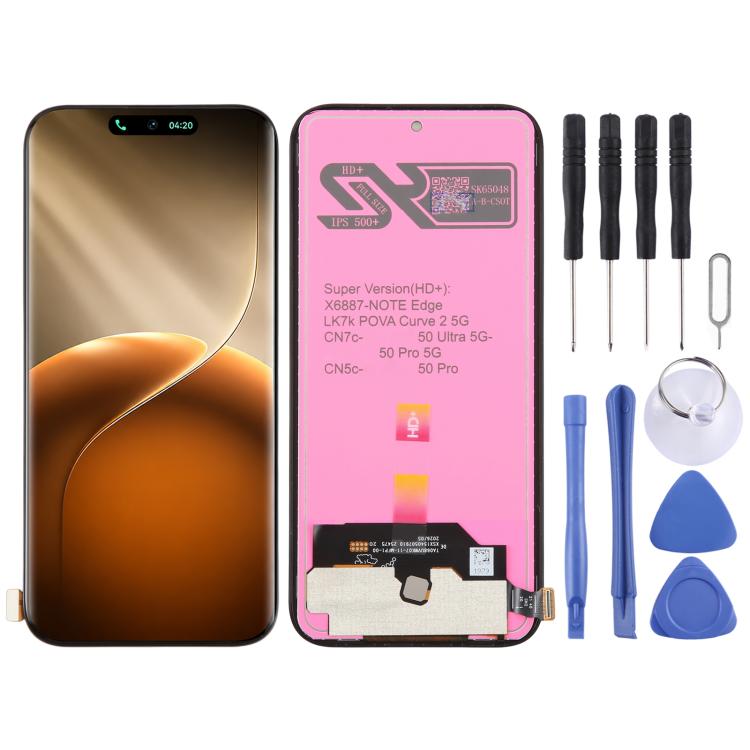 Écran LCD OEM avec numériseur complet, pour Tecno Pova 7 LJ7, pour Tecno Pop 10, pour Tecno Spark 40 Pro 4G KM6, pour Tecno Spark 40 4G KM5, pour Tecno Pova 7 Ultra 5G LJ9, pour Tecno Spark Go 2, pour Tecno Camon 40 Premier 5G CM8