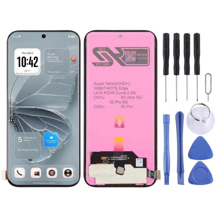 Écran LCD OEM avec numériseur complet, pour Tecno Pova 7 LJ7, pour Tecno Pop 10, pour Tecno Spark 40 Pro 4G KM6, pour Tecno Spark 40 4G KM5, pour Tecno Pova 7 Ultra 5G LJ9, pour Tecno Spark Go 2, pour Tecno Camon 40 Premier 5G CM8