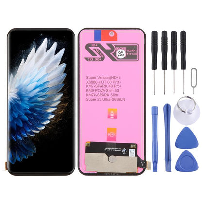 Écran LCD OEM avec numériseur complet, pour Tecno Pova 7 LJ7, pour Tecno Pop 10, pour Tecno Spark 40 Pro 4G KM6, pour Tecno Spark 40 4G KM5, pour Tecno Pova 7 Ultra 5G LJ9, pour Tecno Spark Go 2, pour Tecno Camon 40 Premier 5G CM8