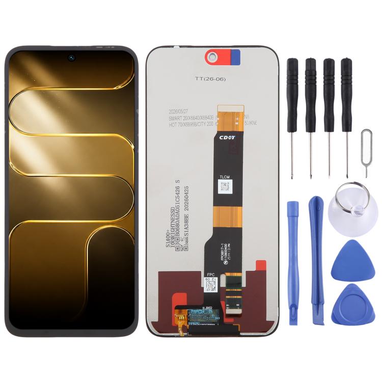 Écran LCD OEM avec numériseur complet, pour Tecno Pova 7 LJ7, pour Tecno Pop 10, pour Tecno Spark 40 Pro 4G KM6, pour Tecno Spark 40 4G KM5, pour Tecno Pova 7 Ultra 5G LJ9, pour Tecno Spark Go 2, pour Tecno Camon 40 Premier 5G CM8