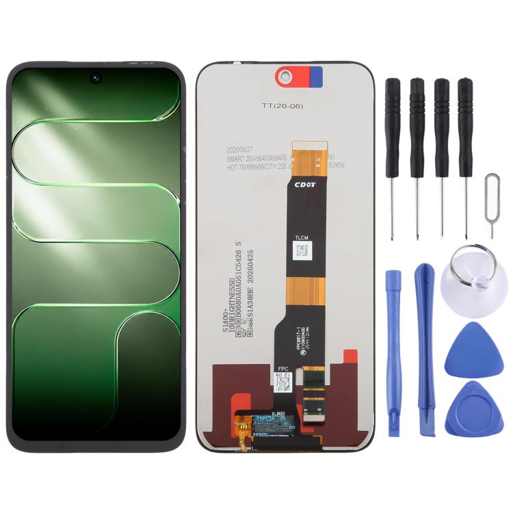 Écran LCD OEM avec numériseur complet, pour Tecno Pova 7 LJ7, pour Tecno Pop 10, pour Tecno Spark 40 Pro 4G KM6, pour Tecno Spark 40 4G KM5, pour Tecno Pova 7 Ultra 5G LJ9, pour Tecno Spark Go 2, pour Tecno Camon 40 Premier 5G CM8