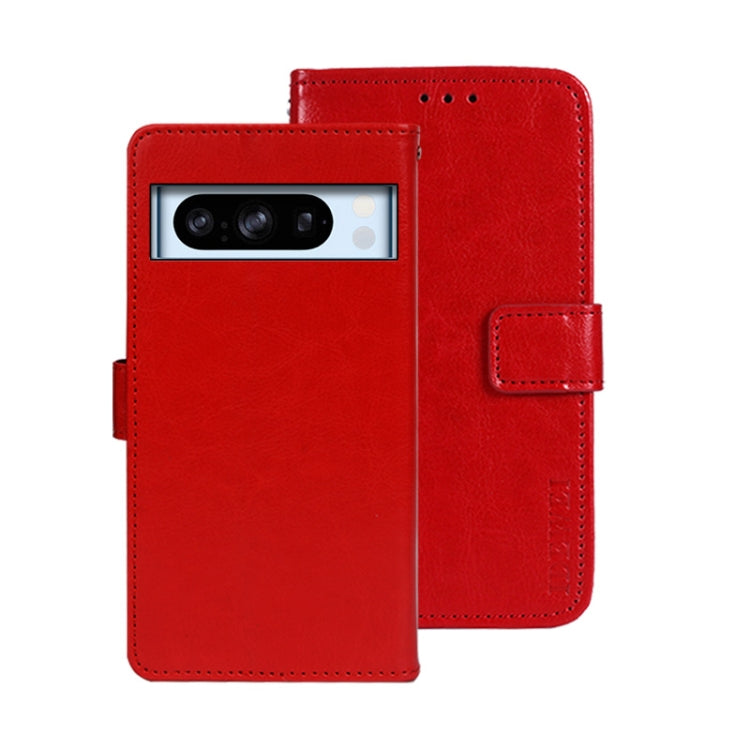 idewei Crazy Horse Texture Leather Phone Case, For Google Pixel 10 Pro XL, For Google Pixel 10 Pro, For Google Pixel 10, For Google Pixel 9a, For Google Pixel 8a, For Google Pixel 8 Pro, For Google Pixel 8