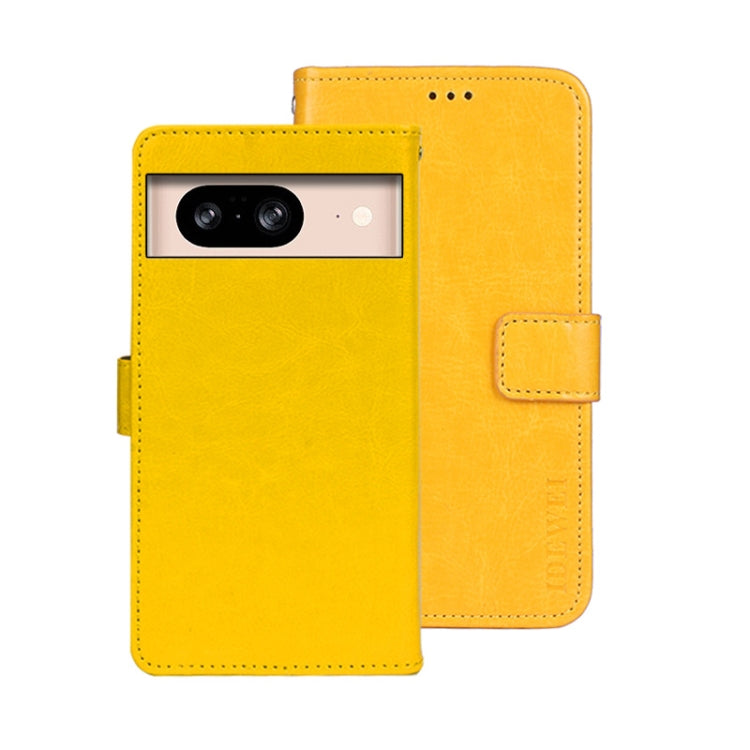 idewei Crazy Horse Texture Leather Phone Case, For Google Pixel 10 Pro XL, For Google Pixel 10 Pro, For Google Pixel 10, For Google Pixel 9a, For Google Pixel 8a, For Google Pixel 8 Pro, For Google Pixel 8