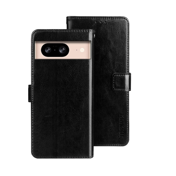 idewei Crazy Horse Texture Leather Phone Case, For Google Pixel 10 Pro XL, For Google Pixel 10 Pro, For Google Pixel 10, For Google Pixel 9a, For Google Pixel 8a, For Google Pixel 8 Pro, For Google Pixel 8