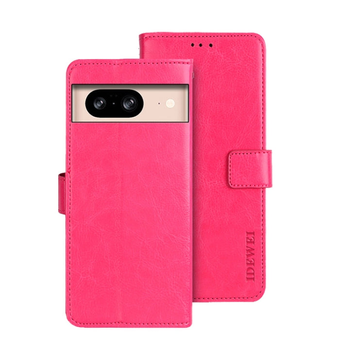 idewei Crazy Horse Texture Leather Phone Case, For Google Pixel 10 Pro XL, For Google Pixel 10 Pro, For Google Pixel 10, For Google Pixel 9a, For Google Pixel 8a, For Google Pixel 8 Pro, For Google Pixel 8