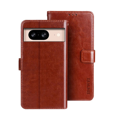 idewei Crazy Horse Texture Leather Phone Case, For Google Pixel 10 Pro XL, For Google Pixel 10 Pro, For Google Pixel 10, For Google Pixel 9a, For Google Pixel 8a, For Google Pixel 8 Pro, For Google Pixel 8