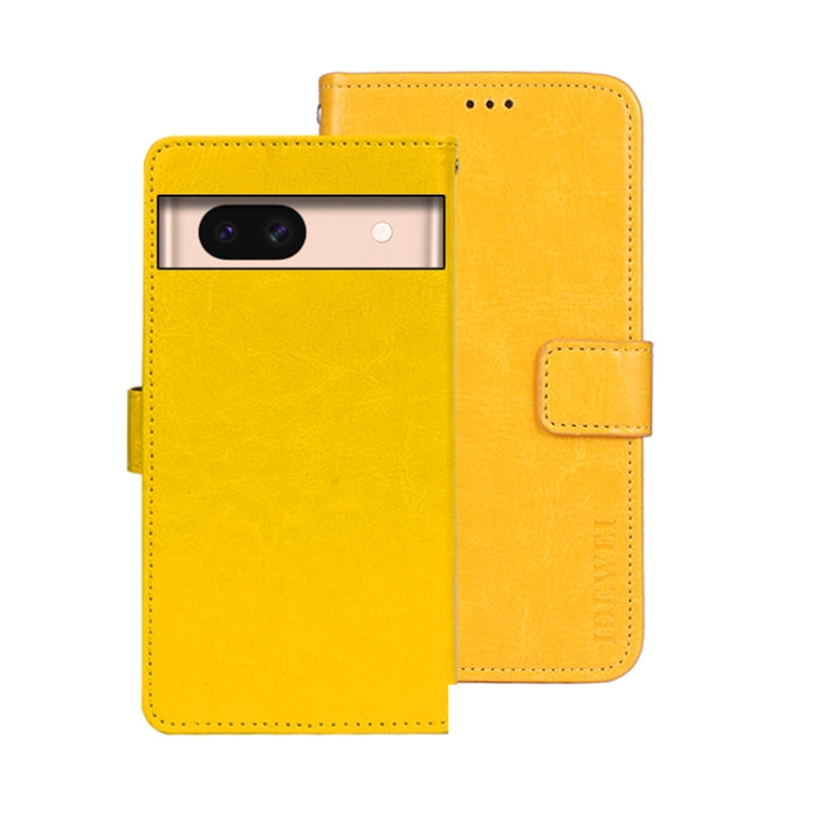 idewei Crazy Horse Texture Leather Phone Case, For Google Pixel 10 Pro XL, For Google Pixel 10 Pro, For Google Pixel 10, For Google Pixel 9a, For Google Pixel 8a, For Google Pixel 8 Pro, For Google Pixel 8