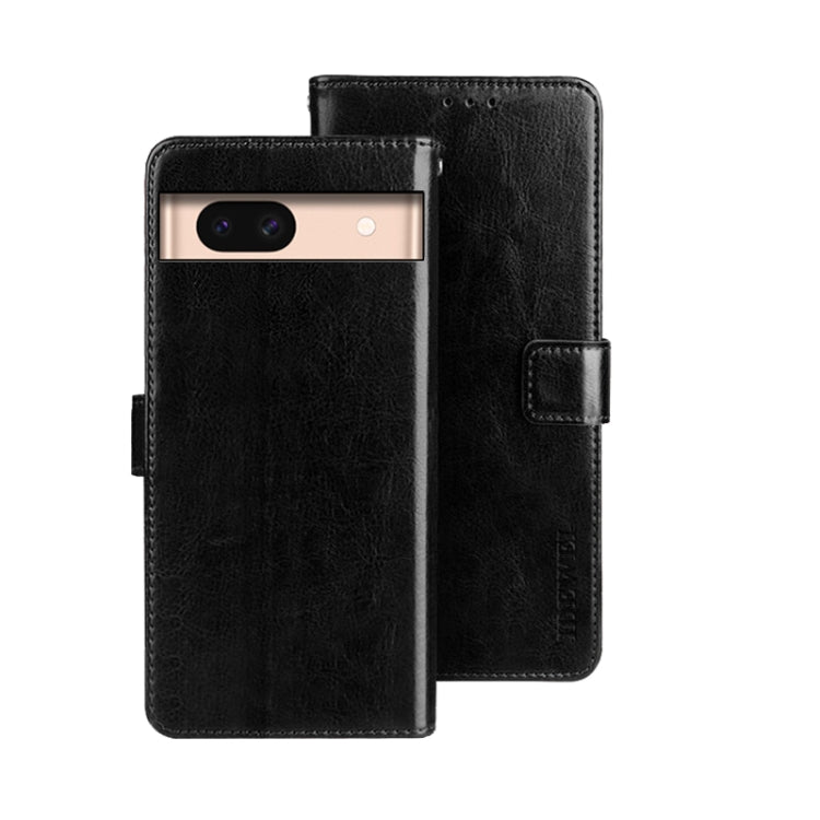 idewei Crazy Horse Texture Leather Phone Case, For Google Pixel 10 Pro XL, For Google Pixel 10 Pro, For Google Pixel 10, For Google Pixel 9a, For Google Pixel 8a, For Google Pixel 8 Pro, For Google Pixel 8