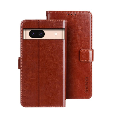 idewei Crazy Horse Texture Leather Phone Case, For Google Pixel 10 Pro XL, For Google Pixel 10 Pro, For Google Pixel 10, For Google Pixel 9a, For Google Pixel 8a, For Google Pixel 8 Pro, For Google Pixel 8