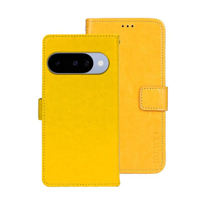 idewei Crazy Horse Texture Leather Phone Case, For Google Pixel 10 Pro XL, For Google Pixel 10 Pro, For Google Pixel 10, For Google Pixel 9a, For Google Pixel 8a, For Google Pixel 8 Pro, For Google Pixel 8