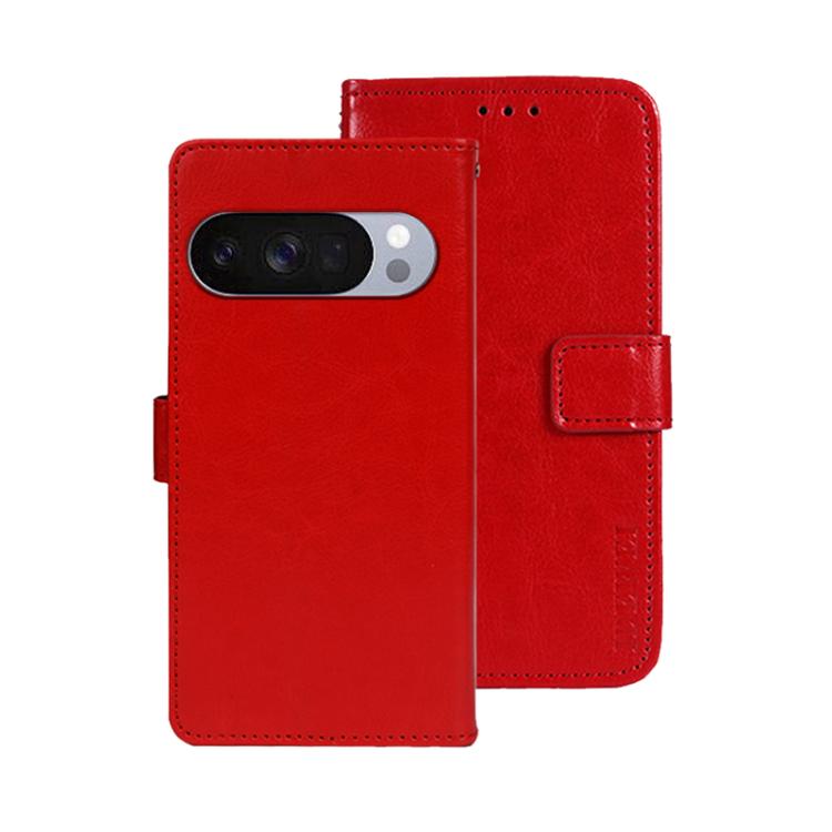 idewei Crazy Horse Texture Leather Phone Case, For Google Pixel 10 Pro XL, For Google Pixel 10 Pro, For Google Pixel 10, For Google Pixel 9a, For Google Pixel 8a, For Google Pixel 8 Pro, For Google Pixel 8