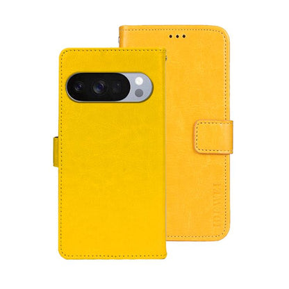 idewei Crazy Horse Texture Leather Phone Case, For Google Pixel 10 Pro XL, For Google Pixel 10 Pro, For Google Pixel 10, For Google Pixel 9a, For Google Pixel 8a, For Google Pixel 8 Pro, For Google Pixel 8