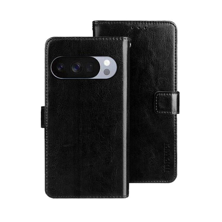 idewei Crazy Horse Texture Leather Phone Case, For Google Pixel 10 Pro XL, For Google Pixel 10 Pro, For Google Pixel 10, For Google Pixel 9a, For Google Pixel 8a, For Google Pixel 8 Pro, For Google Pixel 8