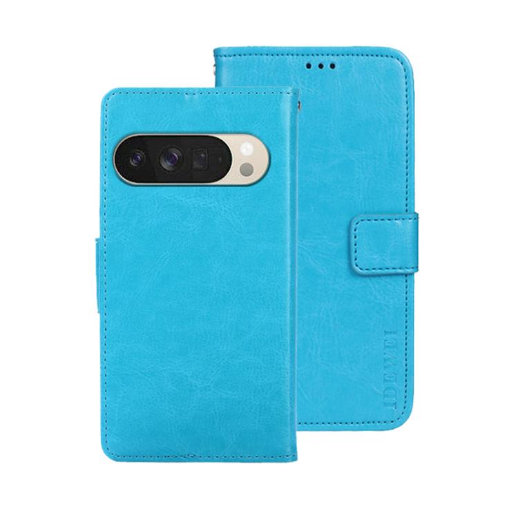 idewei Crazy Horse Texture Leather Phone Case, For Google Pixel 10 Pro XL, For Google Pixel 10 Pro, For Google Pixel 10, For Google Pixel 9a, For Google Pixel 8a, For Google Pixel 8 Pro, For Google Pixel 8