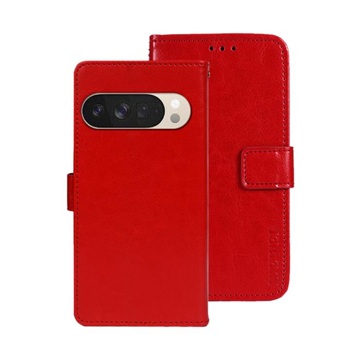 idewei Crazy Horse Texture Leather Phone Case, For Google Pixel 10 Pro XL, For Google Pixel 10 Pro, For Google Pixel 10, For Google Pixel 9a, For Google Pixel 8a, For Google Pixel 8 Pro, For Google Pixel 8