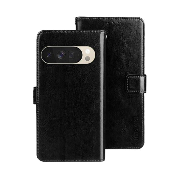 idewei Crazy Horse Texture Leather Phone Case, For Google Pixel 10 Pro XL, For Google Pixel 10 Pro, For Google Pixel 10, For Google Pixel 9a, For Google Pixel 8a, For Google Pixel 8 Pro, For Google Pixel 8