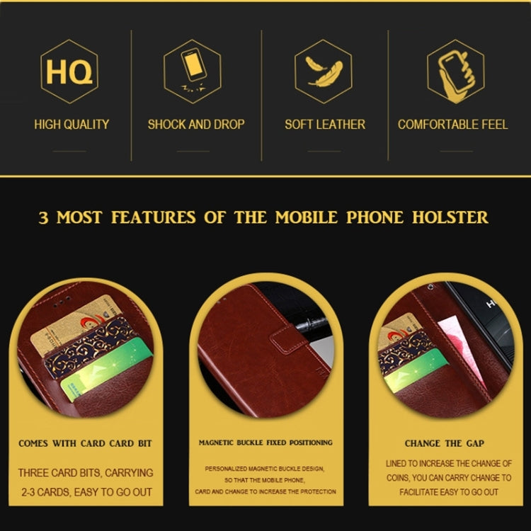 idewei Crazy Horse Texture Leather Phone Case, For Google Pixel 10 Pro XL, For Google Pixel 10 Pro, For Google Pixel 10, For Google Pixel 9a, For Google Pixel 8a, For Google Pixel 8 Pro, For Google Pixel 8