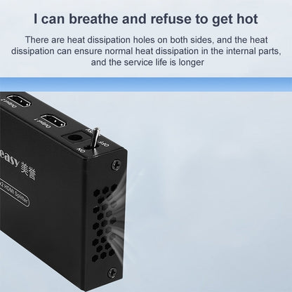 Measy SPH102 1 to 2 HDMI 1080P Simultaneous Display Splitter, 1 to 2, AU Plug, 1 to 2, EU Plug, 1 to 2, UK Plug
