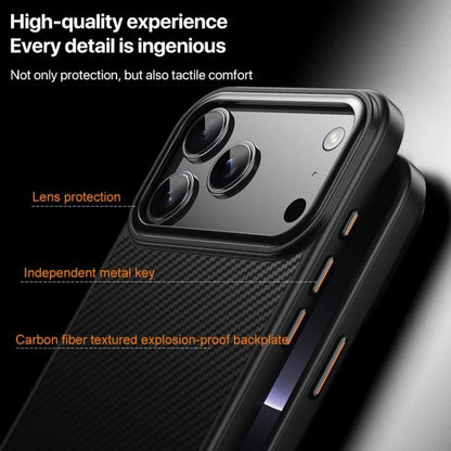 Kevlar Fiber Texture Shockproof Magnetic Phone Case, For iPhone 18 Pro, For iPhone 18 Pro Max, For iPhone 17e / 16e, For iPhone 17 Pro Max, For iPhone 17 Pro, For iPhone 17, For iPhone Air, For iPhone 16 Pro Max, For iPhone 16 Pro, For iPhone 16 Plus  ...