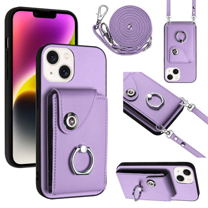 Organ Card Bag Ring Holder Phone Case with Long Lanyard