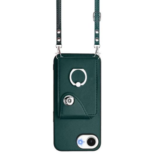 Organ Card Bag Ring Holder Phone Case with Long Lanyard, For iPhone 17e / 16e, For iPhone 17 Pro Max, For iPhone 17 Pro, For iPhone 17, For iPhone Air, For iPhone 16 Pro Max, For iPhone 16 Pro, For iPhone 16 Plus, For iPhone 16, For iPhone 15 Pro Max  ...