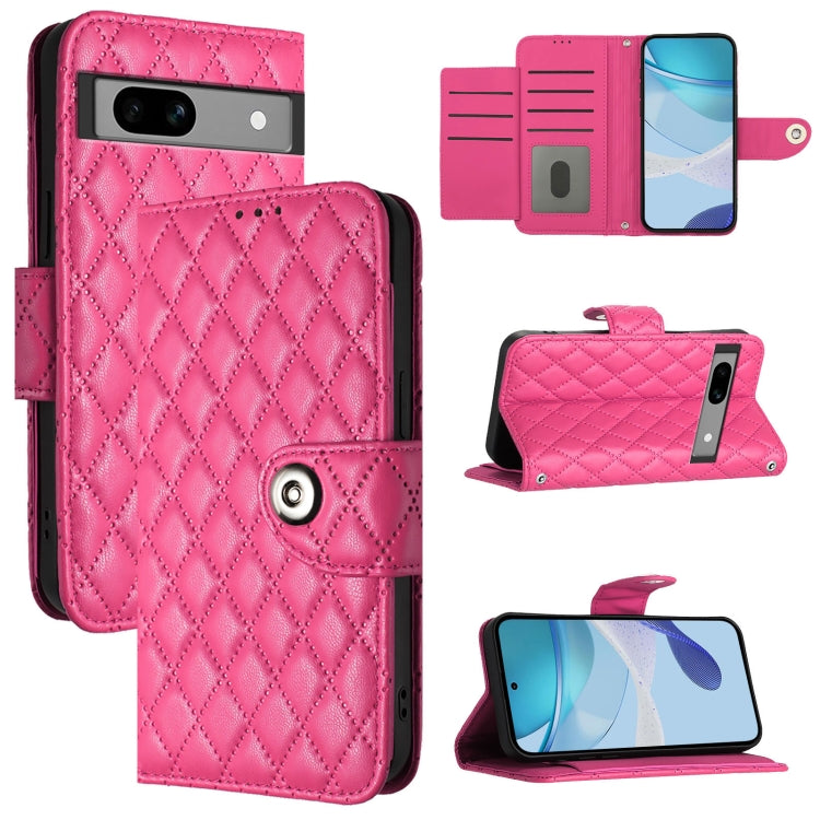 Rhombic Texture Flip Leather Phone Case with Lanyard, For Google Pixel 11 Pro XL, For Google Pixel 11 Pro / 11, For Google Pixel 10 Pro XL 5G Global, For Google Pixel 10 5G Global, For Google Pixel 9a, For Google Pixel 9 Pro XL                         ...
