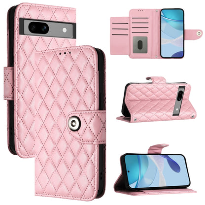 Rhombic Texture Flip Leather Phone Case with Lanyard, For Google Pixel 11 Pro XL, For Google Pixel 11 Pro / 11, For Google Pixel 10 Pro XL 5G Global, For Google Pixel 10 5G Global, For Google Pixel 9a, For Google Pixel 9 Pro XL                         ...