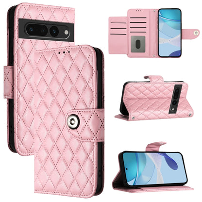 Rhombic Texture Flip Leather Phone Case with Lanyard, For Google Pixel 11 Pro XL, For Google Pixel 11 Pro / 11, For Google Pixel 10 Pro XL 5G Global, For Google Pixel 10 5G Global, For Google Pixel 9a, For Google Pixel 9 Pro XL                         ...