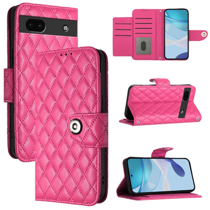 Rhombic Texture Flip Leather Phone Case with Lanyard, For Google Pixel 11 Pro XL, For Google Pixel 11 Pro / 11, For Google Pixel 10 Pro XL 5G Global, For Google Pixel 10 5G Global, For Google Pixel 9a, For Google Pixel 9 Pro XL                         ...