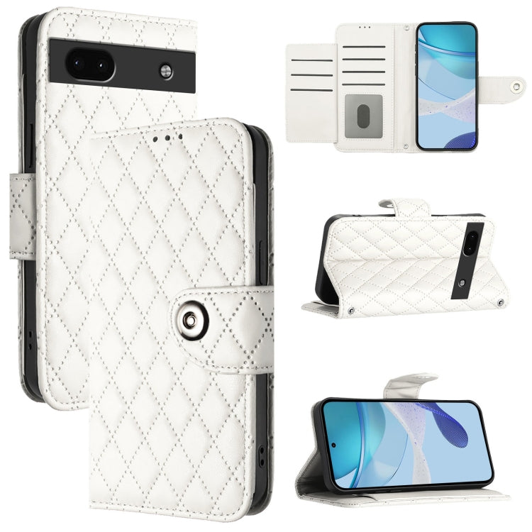 Rhombic Texture Flip Leather Phone Case with Lanyard, For Google Pixel 11 Pro XL, For Google Pixel 11 Pro / 11, For Google Pixel 10 Pro XL 5G Global, For Google Pixel 10 5G Global, For Google Pixel 9a, For Google Pixel 9 Pro XL                         ...