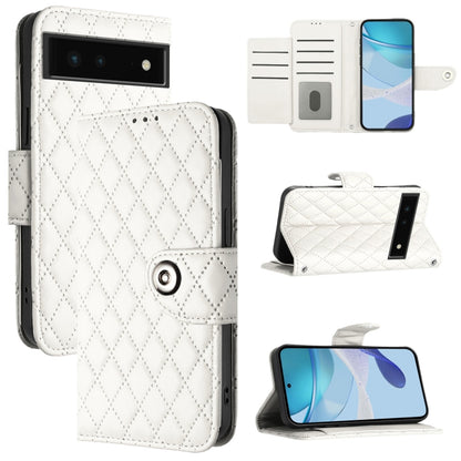 Rhombic Texture Flip Leather Phone Case with Lanyard, For Google Pixel 11 Pro XL, For Google Pixel 11 Pro / 11, For Google Pixel 10 Pro XL 5G Global, For Google Pixel 10 5G Global, For Google Pixel 9a, For Google Pixel 9 Pro XL                         ...
