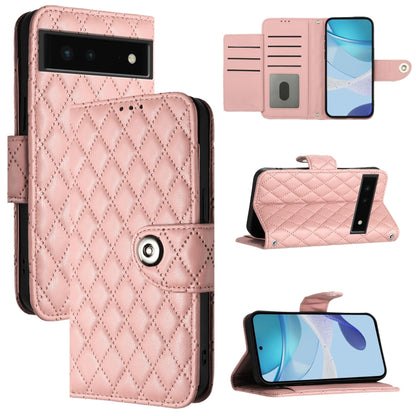 Rhombic Texture Flip Leather Phone Case with Lanyard, For Google Pixel 11 Pro XL, For Google Pixel 11 Pro / 11, For Google Pixel 10 Pro XL 5G Global, For Google Pixel 10 5G Global, For Google Pixel 9a, For Google Pixel 9 Pro XL                         ...