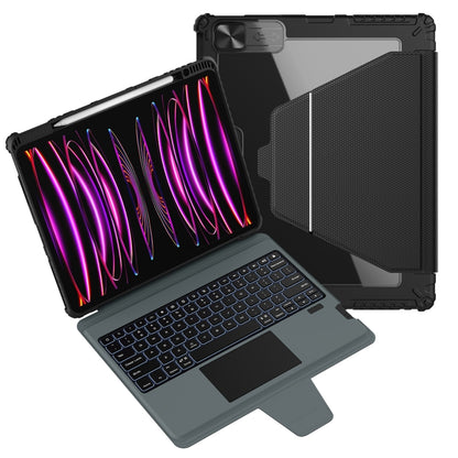 Nillkin Backlit Version Bumper Link Keyboard Case, For iPad Pro 13 2024, For iPad Pro 11 2024, For iPad Pro 12.9 2020/2021/2022, For iPad Air 2020/2022 / Pro 11 2022