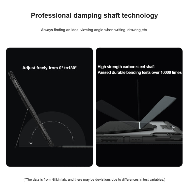 Nillkin Backlit Version Bumper Link Keyboard Case, For iPad Pro 13 2024, For iPad Pro 11 2024, For iPad Pro 12.9 2020/2021/2022, For iPad Air 2020/2022 / Pro 11 2022