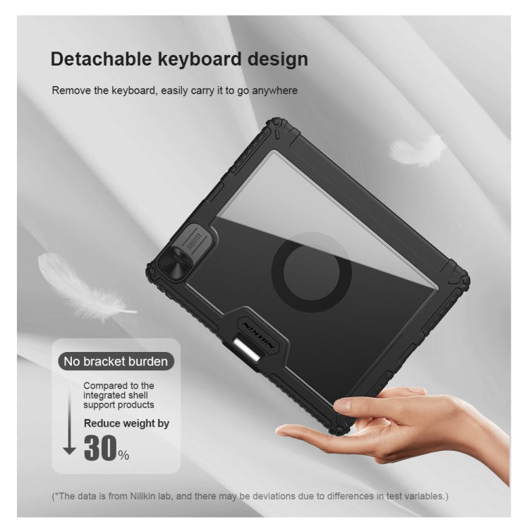 Nillkin Backlit Version Bumper Link Keyboard Case, For iPad Pro 13 2024, For iPad Pro 11 2024, For iPad Pro 12.9 2020/2021/2022, For iPad Air 2020/2022 / Pro 11 2022