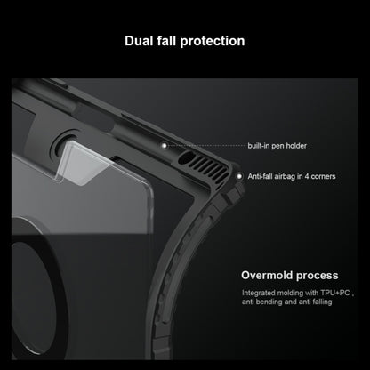 Nillkin Backlit Version Bumper Link Keyboard Case, For iPad Pro 13 2024, For iPad Pro 11 2024, For iPad Pro 12.9 2020/2021/2022, For iPad Air 2020/2022 / Pro 11 2022