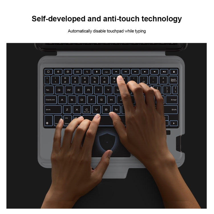 Nillkin Backlit Version Bumper Link Keyboard Case, For iPad Pro 13 2024, For iPad Pro 11 2024, For iPad Pro 12.9 2020/2021/2022, For iPad Air 2020/2022 / Pro 11 2022