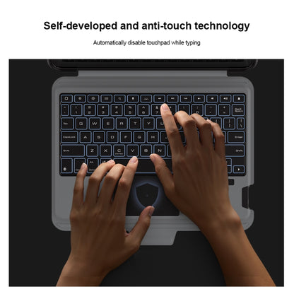 Nillkin Backlit Version Bumper Link Keyboard Case, For iPad Pro 13 2024, For iPad Pro 11 2024, For iPad Pro 12.9 2020/2021/2022, For iPad Air 2020/2022 / Pro 11 2022