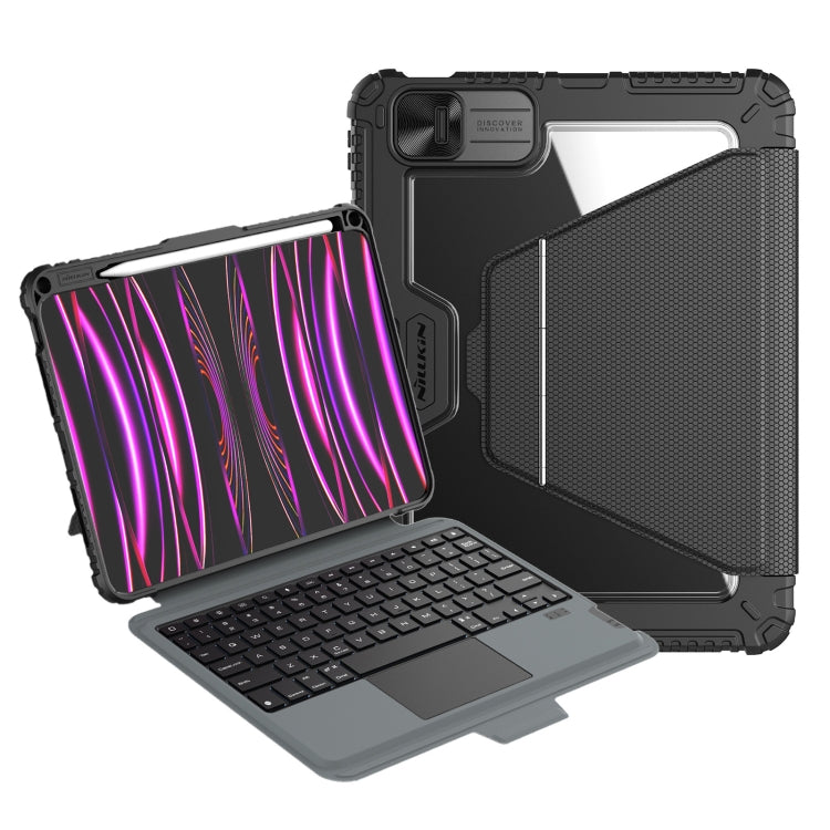 Nillkin Backlit Version Bumper Link Keyboard Case, For iPad Pro 13 2024, For iPad Pro 11 2024, For iPad Pro 12.9 2020/2021/2022, For iPad Air 2020/2022 / Pro 11 2022