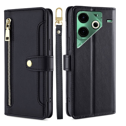 Sheep Texture Cross-body Zipper Wallet Leather Phone Case, For Tecno Pova Curve 2 5G, For Tecno Camon 50 Pro 4G, For Tecno Camon 50 4G, For Tecno Pova Slim 5G / Spark Slim 4G, For Tecno Pova 7 Pro, For Tecno Pova 7 5G, For Tecno Pop 10 4G              ...
